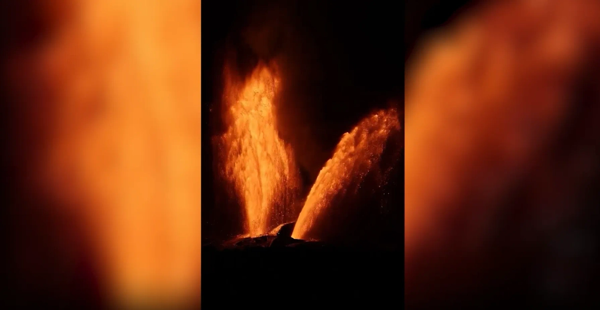 Гавайский вулкан Килауэа выбросил лаву на рекордную высоту 450 м. Обложка © Х / Weather Monitor