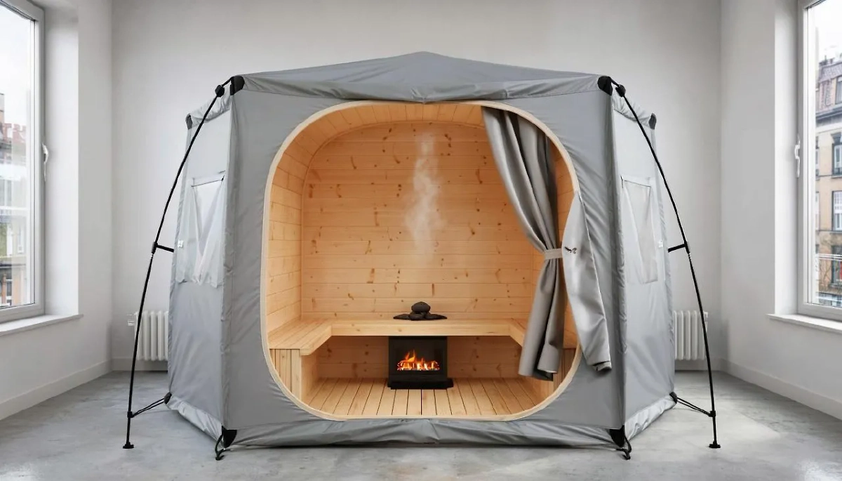 Как выглядит домашняя сауна по мнению ИИ. Обложка © GigaChat