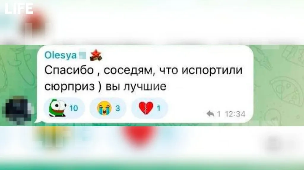 Новоиспечённая невеста вышла на свзь. Скриншот © Life.ru