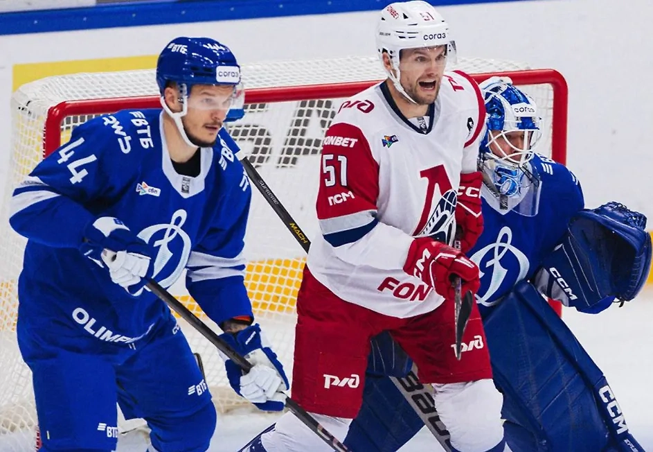 «Локомотив» обыграл московское «Динамо». Обложка © Пресс-служба ХК «Динамо»