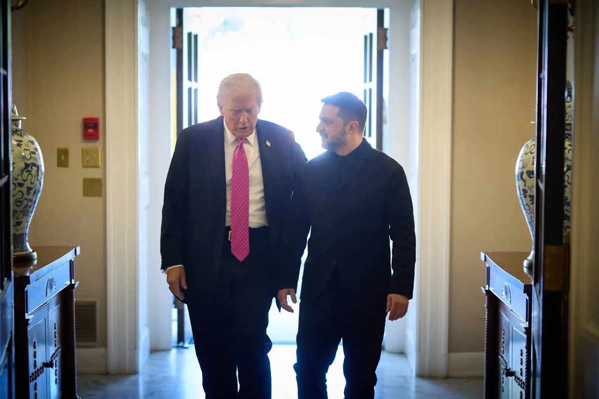 Дональд Трамп принимает Владимира Зеленского в Белом доме. Обложка © Пресс-служба Владимира Зеленского 