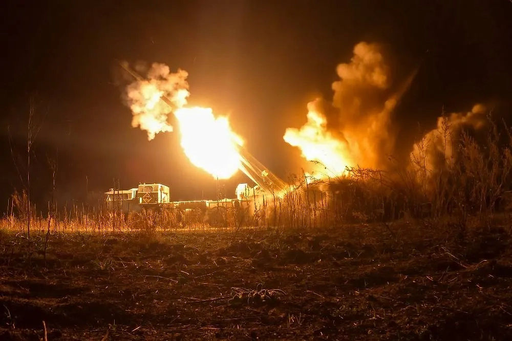 Армия России окружает позиции ВСУ в Константиновке. Обложка © ТАСС / Александр Река