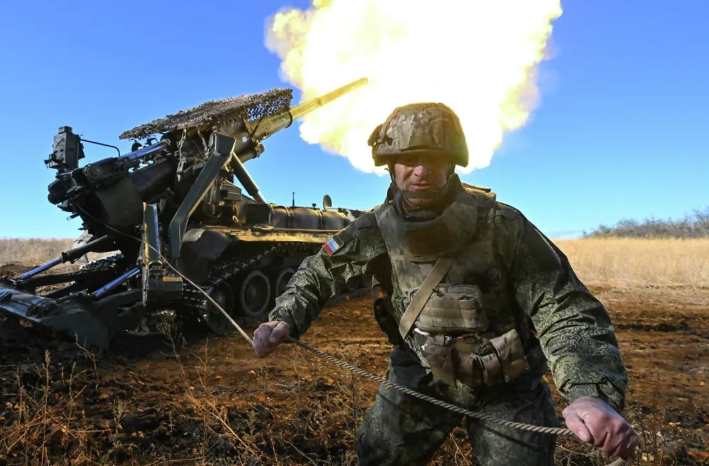 Армия России теснит ВСУ из Красноармейска. Обложка © РИА «Новости» / Станислав Красильников