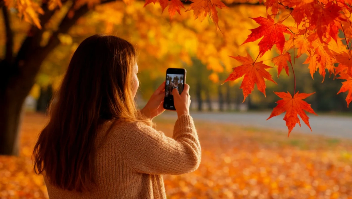 Как настроить смартфон, чтобы сделать идеальные кадры осенью. Обложка © «Шедеврум»