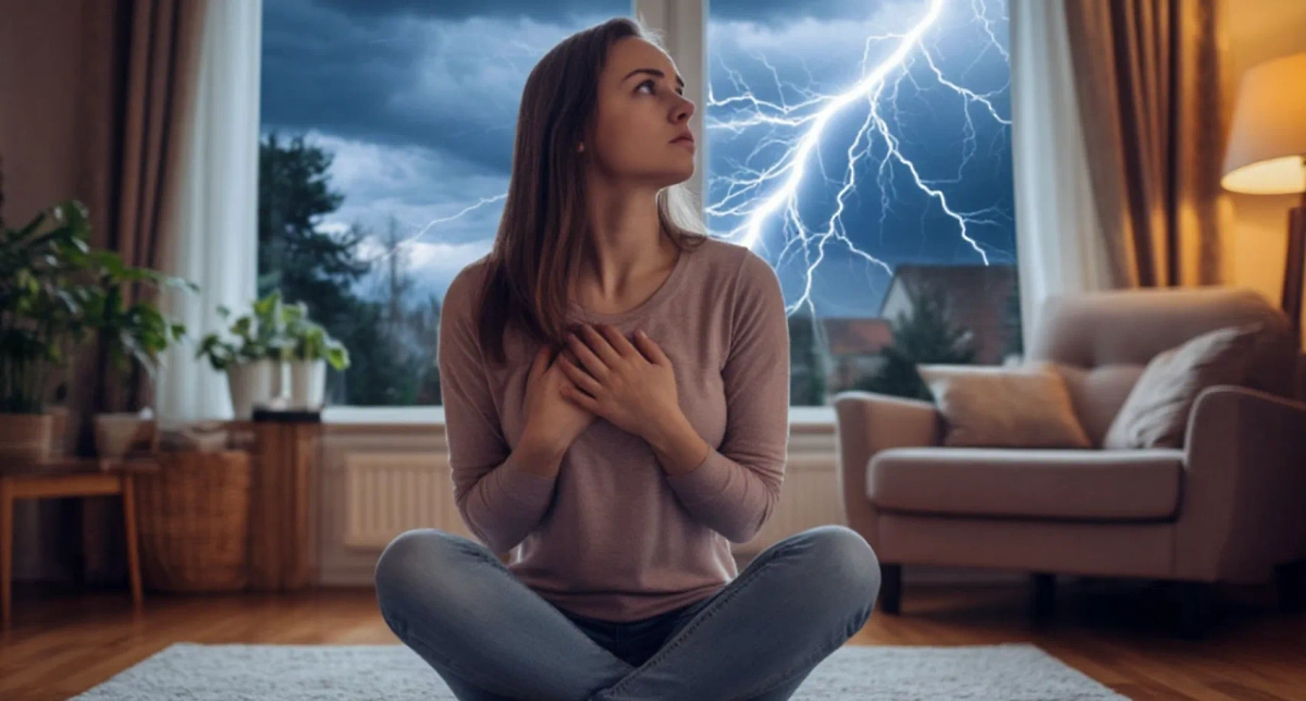 Влияние магнитной бури на здоровье: учёные предупреждают, что в период с 25-го по 31 октября метеозависимые ощутят скачки давления, слабость и тревожность. Фото © «Шедеврум»