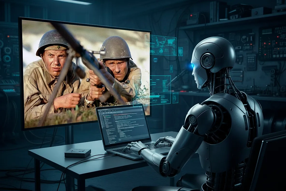 Для нас один из доступных ИИ написал счастливую развязку пяти советских фильмов о войне. Обложка © Коллаж © Life.ru. Фото © Кадр из фильма «Они сражались за Родину», режиссёр Сергей Бондарчук, сценарий Сергей Бондарчук, Михаил Шолохов / Kinopoisk, © Gemini Nano Banana