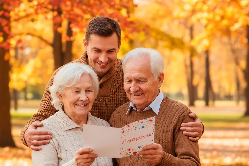 День бабушек и дедушек: Поздравления от сына. Фото © Gemini Nano Banana