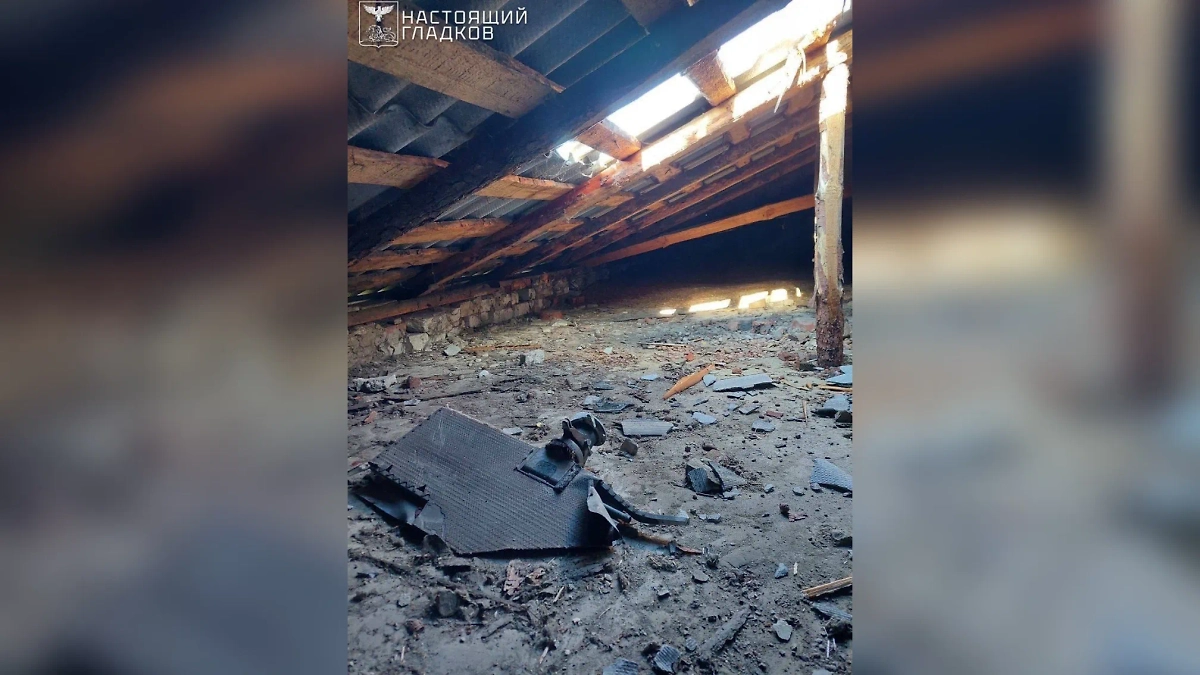 Последствия атаки украинских БПЛА. Фото © Telegram / Настоящий Гладков