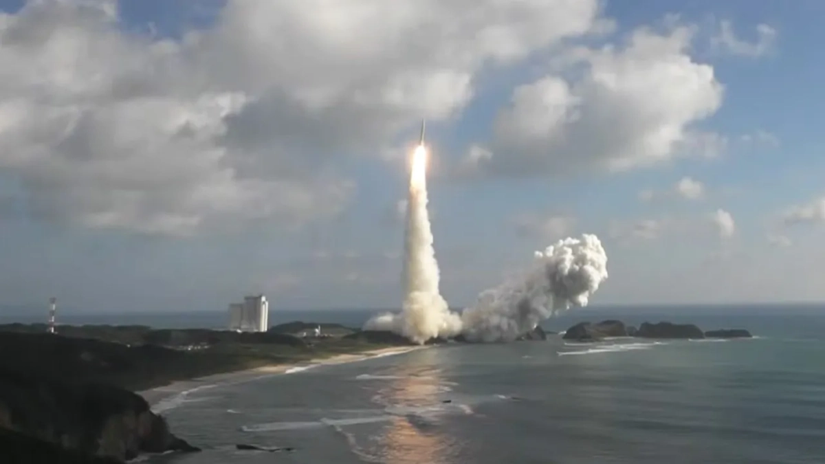 H3-ракета стартовала с Танэгасимы и вывела HTV-X к МКС. Фото © YouTube / JAXA / NASA