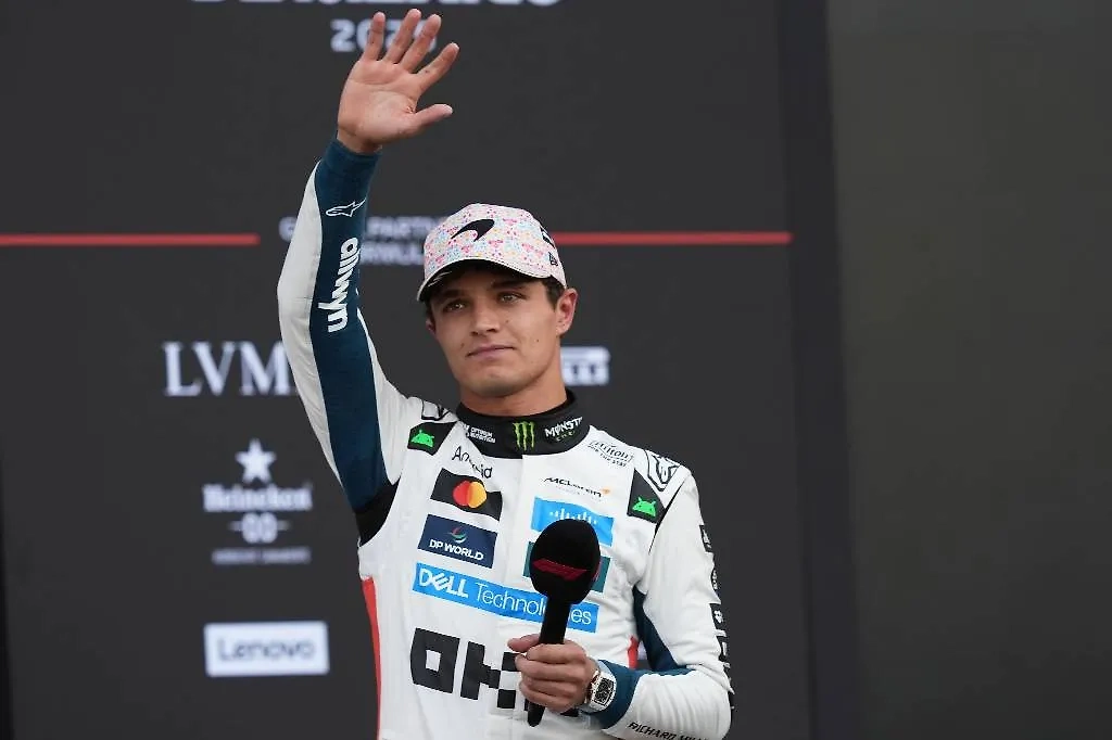 Ландо Норрис. Обложка © ТАСС / AP / Moises Castillo