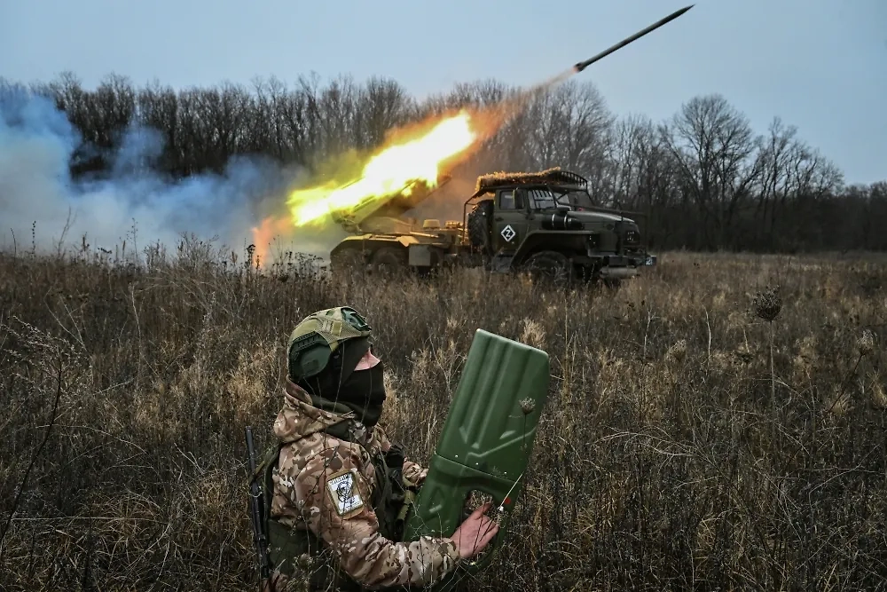 Армия России уничтожает позиции ВСУ под Красноармейском. Обложка © РИА Новости / Станислав Красильников