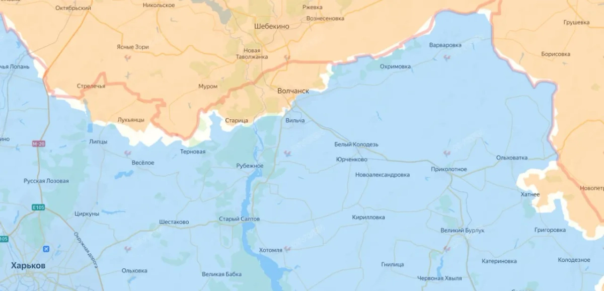 Карта СВО. Армия России освобождает Волчанск. Фото © divgen.ru