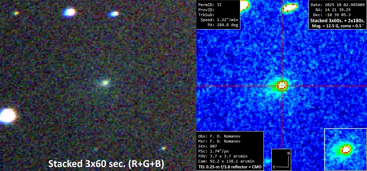 Комета 3I/ATLAS — фото и новости «межзвёздного корабля» доступны нам благодаря обсерватории в Чили. Фото © Wikipedia / Filipp Romanov