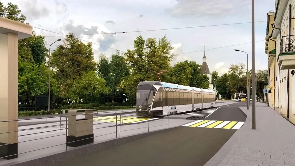 Второй этап благоустройства территории проходит у будущего вокзала Серп и Молот. Обложка © mos.ru