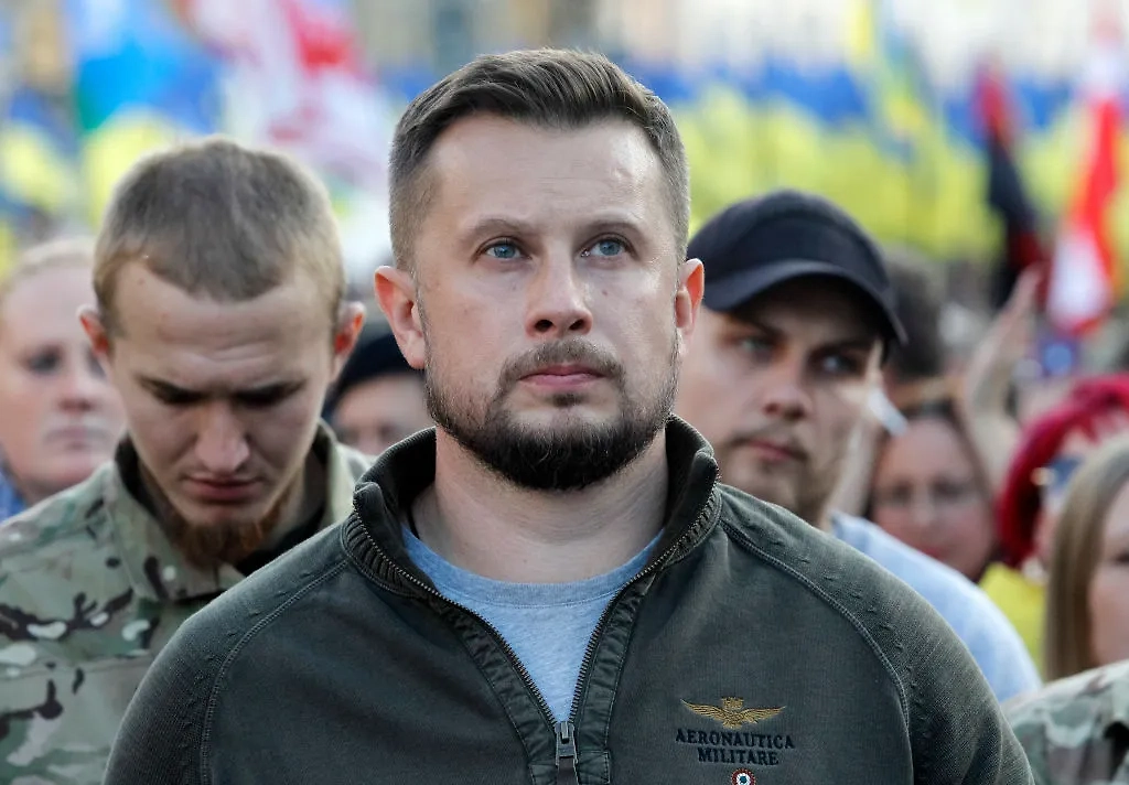 Командир «Азова»* — Билецкий**. Фото © Getty Images / Pavlo Gonchar / SOPA Images / LightRocket