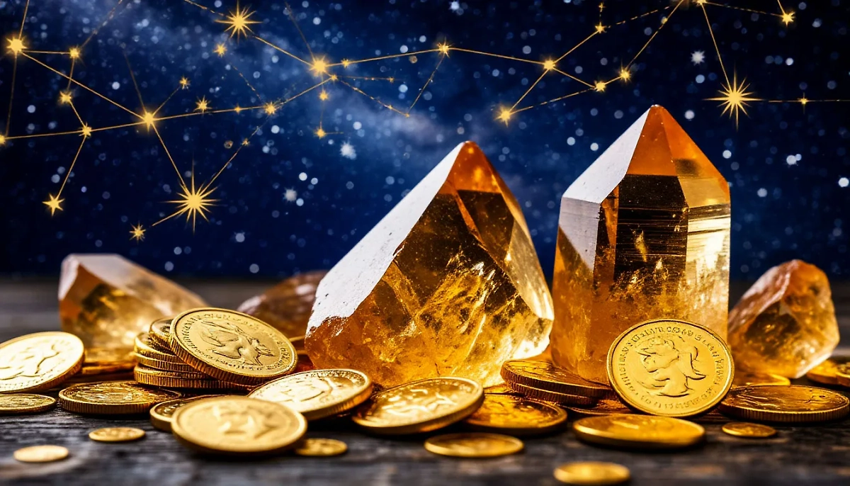 Камень цитрин — очень сильный по магическим свойствам минерал, который притягивает валюту. Фото © «Шедеврум»