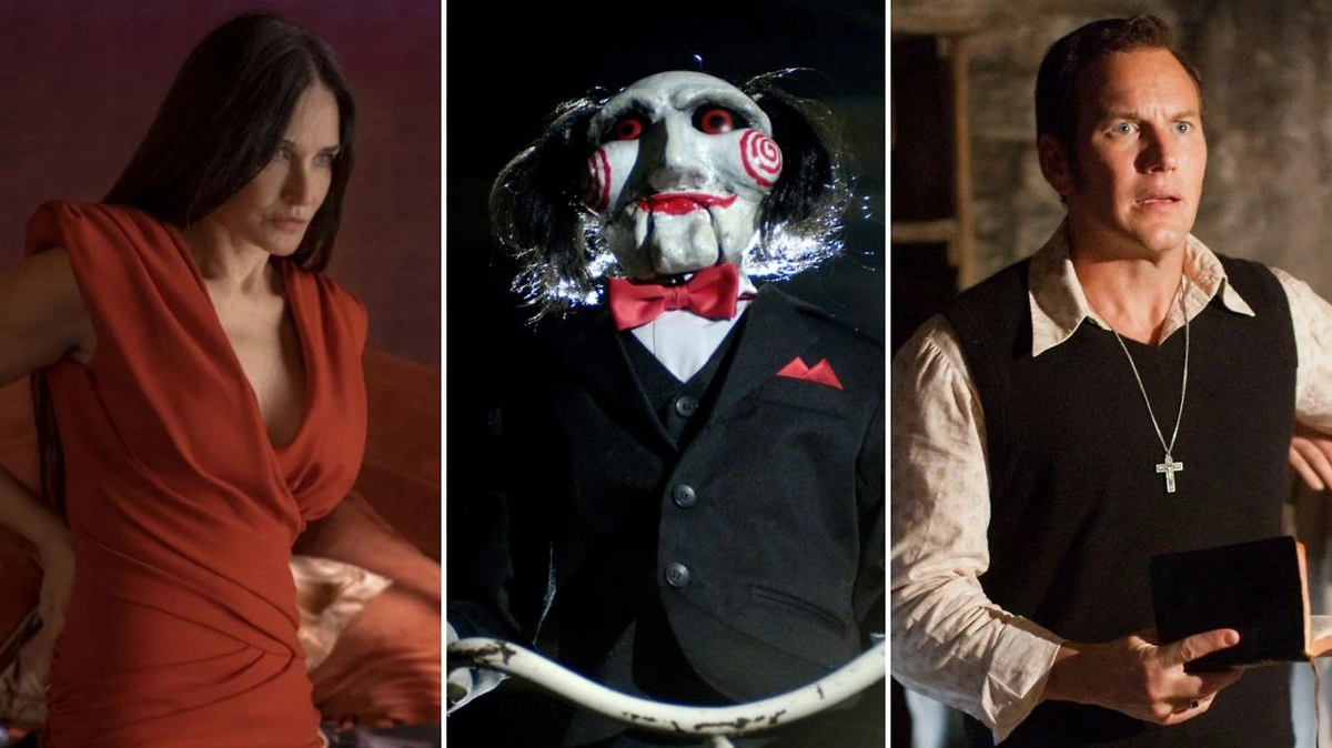 Обложка © Коллаж © Life.ru. Фото © Кадр из фильма «Субстанция», режиссёр Корали Фаржа / Kinopoisk, © Кадр из фильма «Заклятие», режиссёр Джеймс Ван / Kinopoisk, © VK / Кинопоиск 