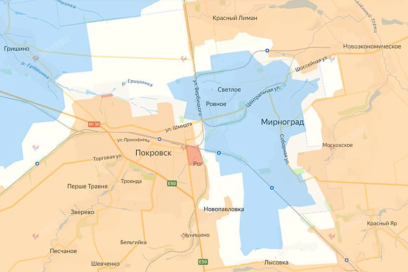 Карта СВО на 5 ноября 2025 года. Фото © divgen.ru