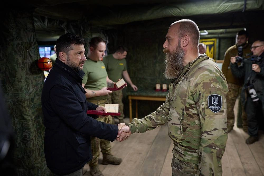Зеленский наградил нацгвардейцев. Фото © X / Volodymyr Zelenskyy / Володимир Зеленський