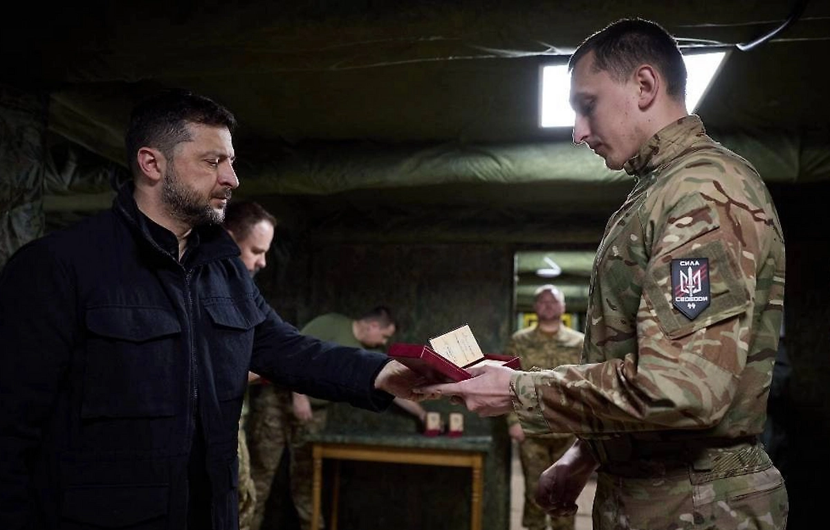 Зеленский наградил нацгвардейцев. Фото © X / Volodymyr Zelenskyy / Володимир Зеленський