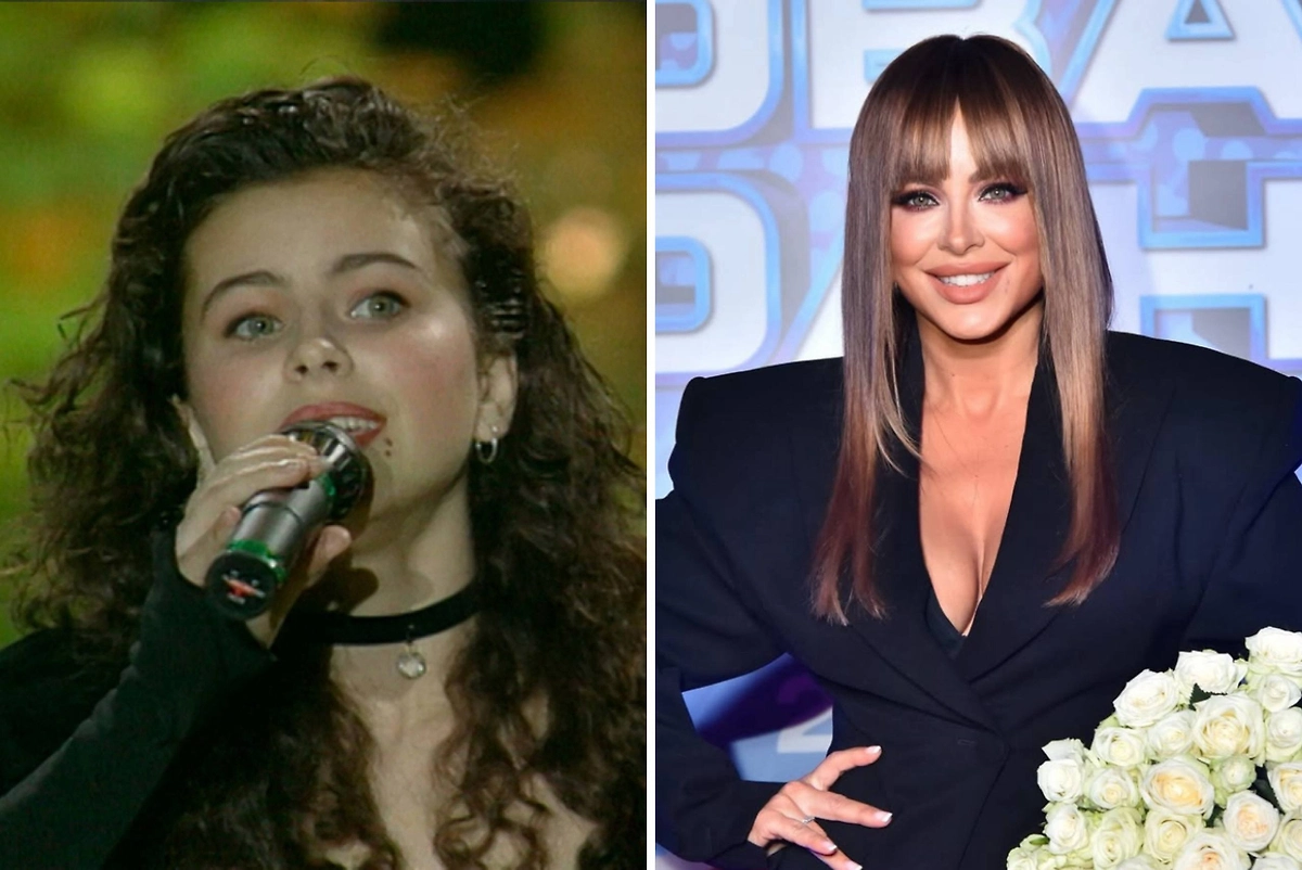 Ани Лорак выступила на передаче «Утренняя звезда» в 16 лет и потом стала знаменитой. Юрий Николаев был бессменным ведущим. Фото © 1tv.ru, фото © Instagram (признан экстремистской организацией и запрещён на территории Российской Федерации) / anilorak