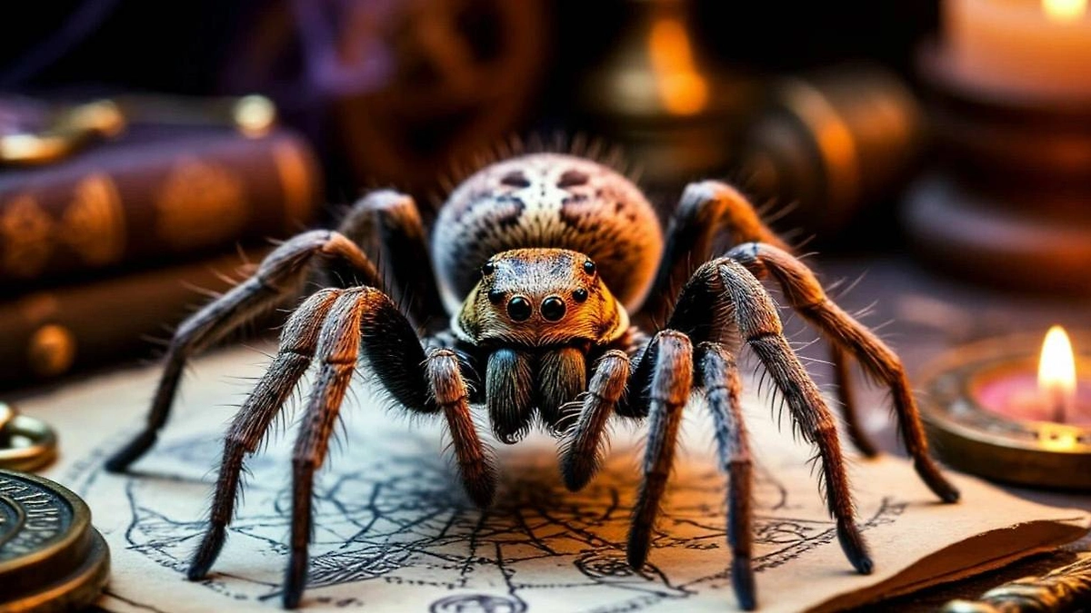 Если паук серьёзно обосновался в доме, не спешите гнать его. Паукообразные чистят жильё от негатива. Фото © «Шедеврум»