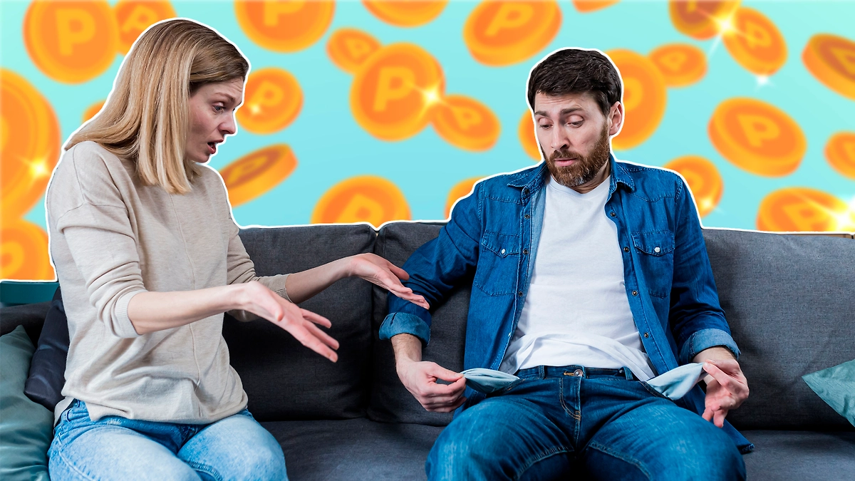 Признаки мужчины-транжиры: как распознать финансово опасного партнёра. Обложка © Коллаж © Life.ru, фото © Shutterstock / FOTODOM / voronaman, © Freepik