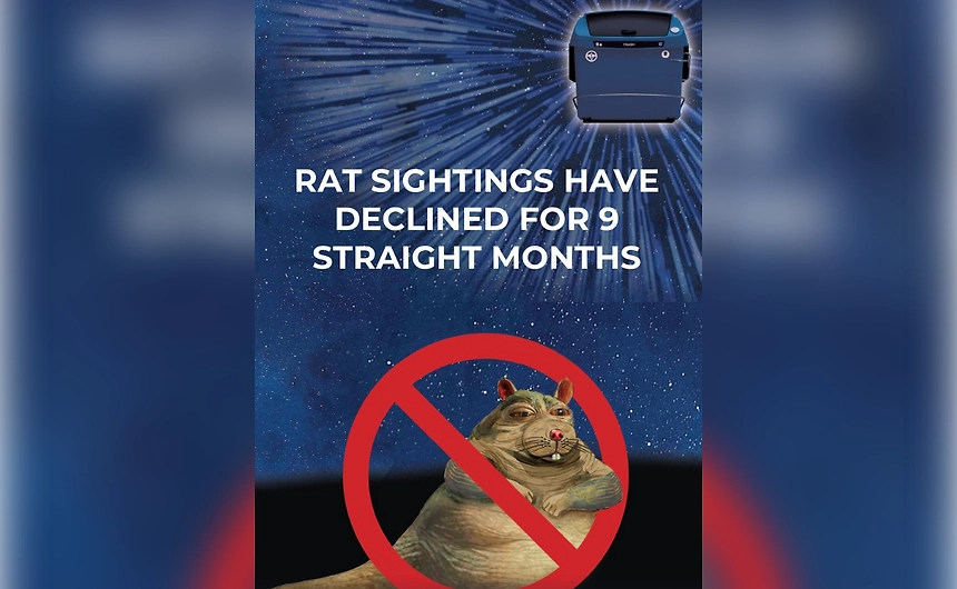 Мэр Нью-Йорка считает мусорные баки с крышками «революционной идеей». Фото © Х / Mayor Eric Adams