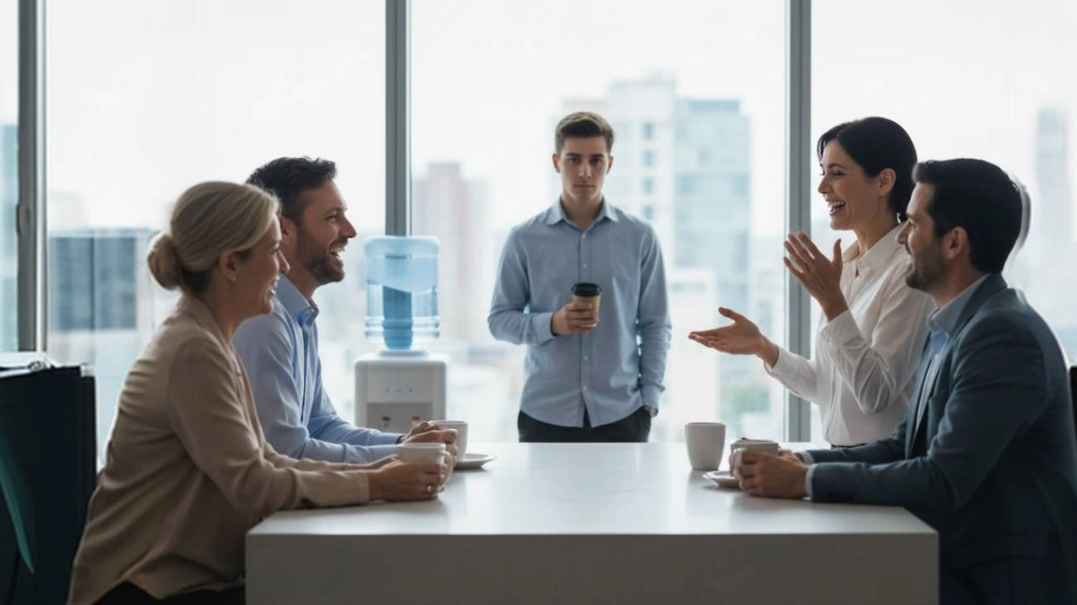 Зумерам некомфортно среди коллег старшего возраста. Фото © Nano Banana AI