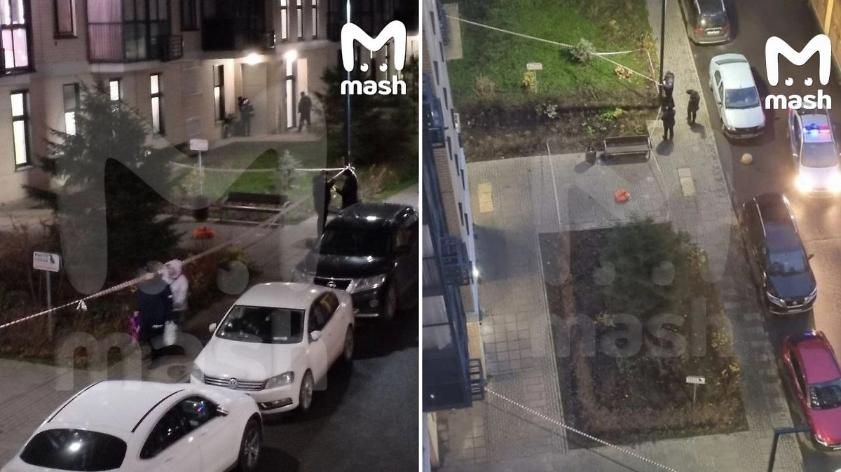 Подозрительный предмет в Митино. Фото © Telegram / Mash