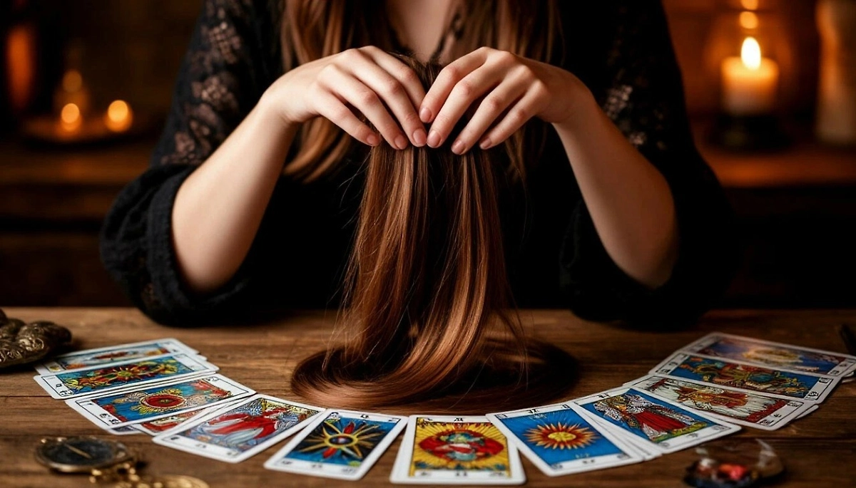 Не стоит оставлять волосы в парикмахерской, потому что потом по ним могут гадать. Фото © «Шедеврум»