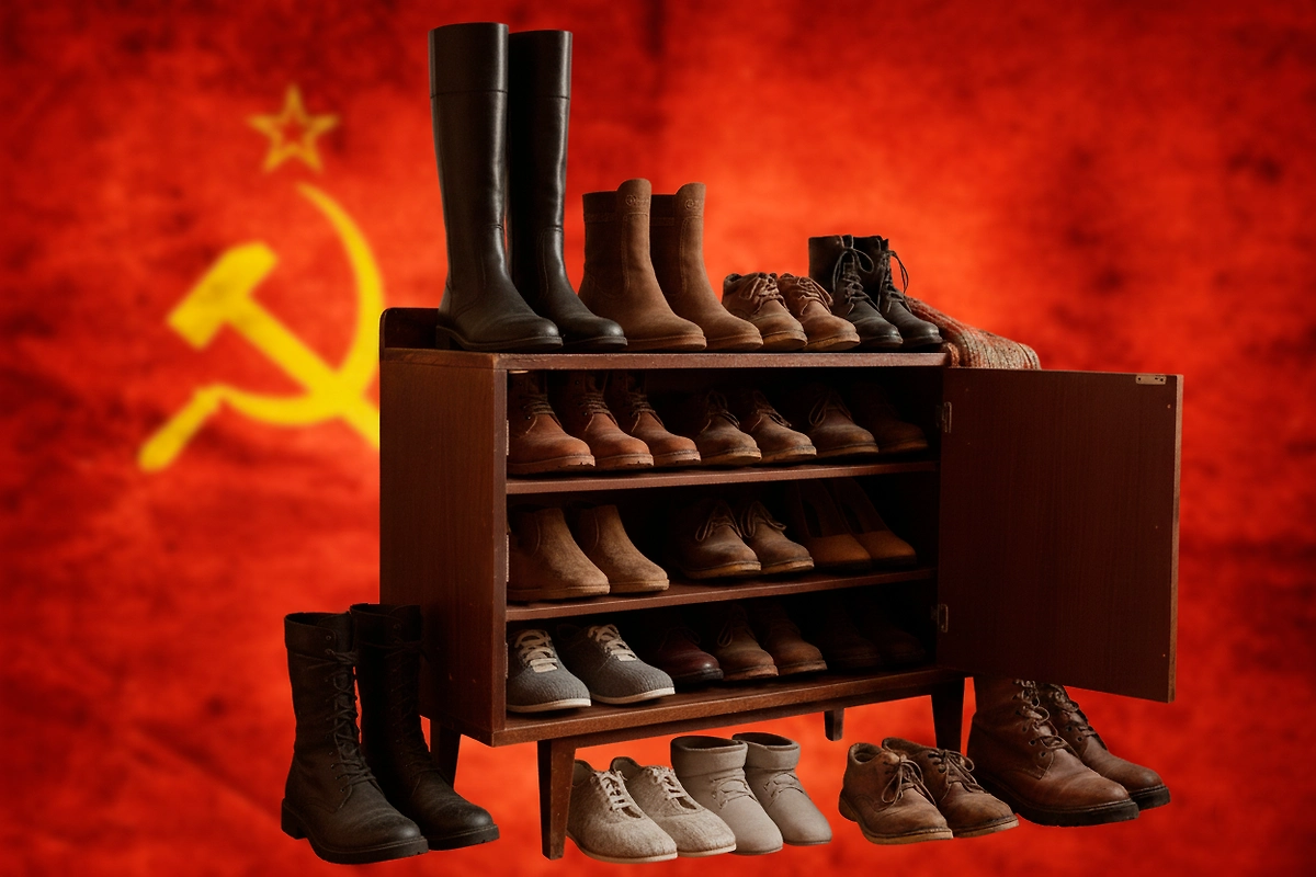 Снимать обувь при входе в дом — это наши традиции. Не только традиции, это банальная гигиена. Обложка © Коллаж © Life.ru. Фото © Shutterstock / FOTODOM /Triff, © Gemini Nano Banana