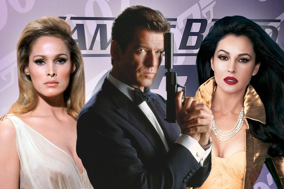 Джеймс Бонд и его спутницы с 60-х годов. Коллаж © Life.ru. Обложка © Shutterstock / FOTODOM / Anton_Ivanov, © «Доктор Ноу», «Умри, но не сейчас», «007: СПЕКТР»/ Kinopoisk