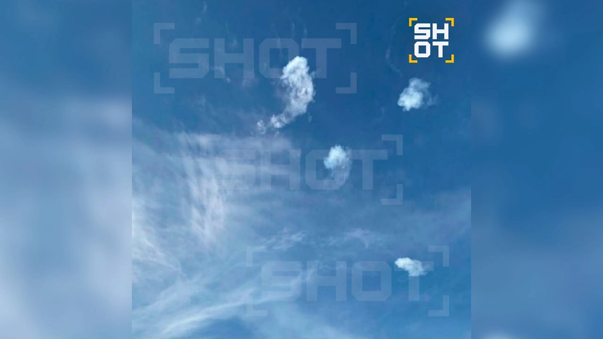 Следы от работы ПВО над Воронежской областью. Фото © SHOT