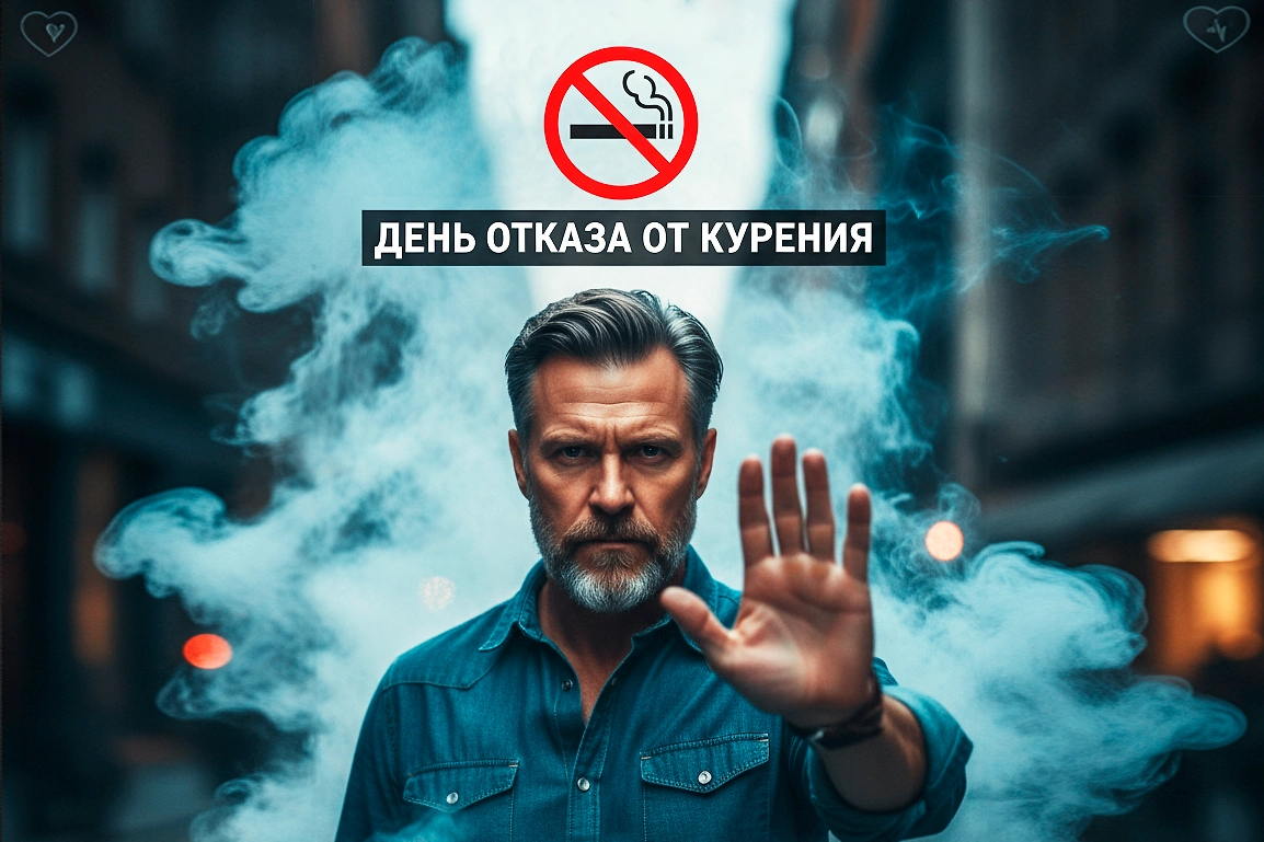 День отказа от курения 20 ноября 2025. Обложка © Gemini