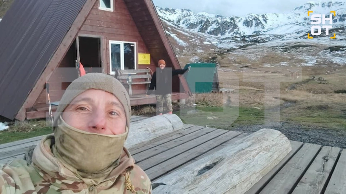 Фото было сделано Василием и его женой две недели назад рядом с природным заповедником Бзерпинский Карниз. Фото © Telegram / SHOT