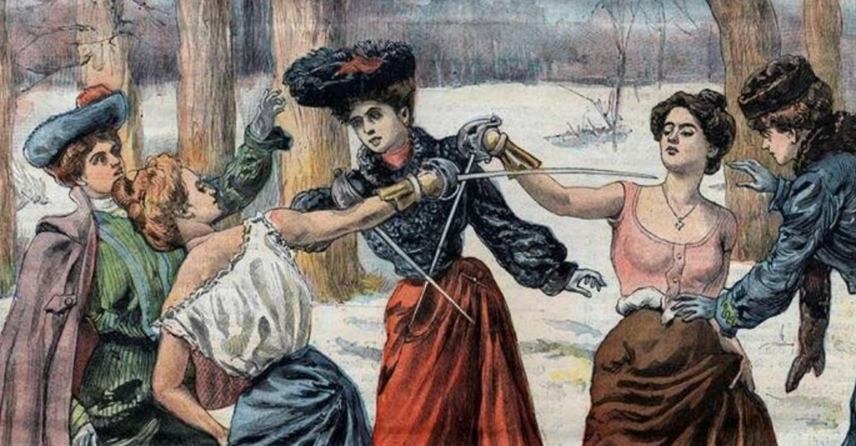 Женская дуэль номер два. На поле брани полегли матери — дочери пришли отомстить. Фото © valerongrach.livejournal.com