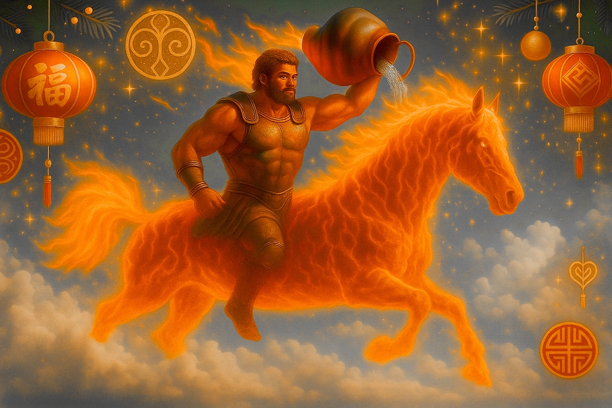 Гороскоп Водолей 2026 на год Красной Огненной Лошади. Фото © ChatGPT