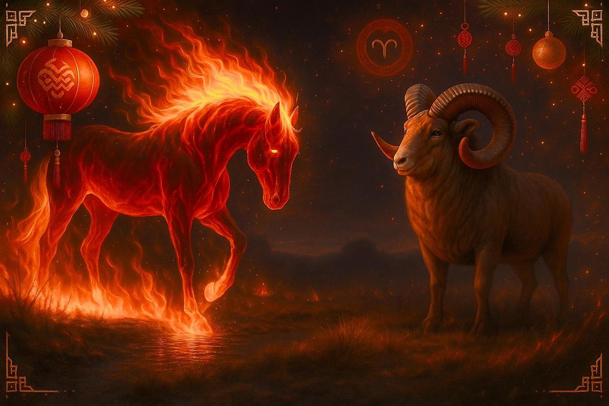 Гороскоп Овен 2026 на год Красной Огненной Лошади. Фото © ChatGPT