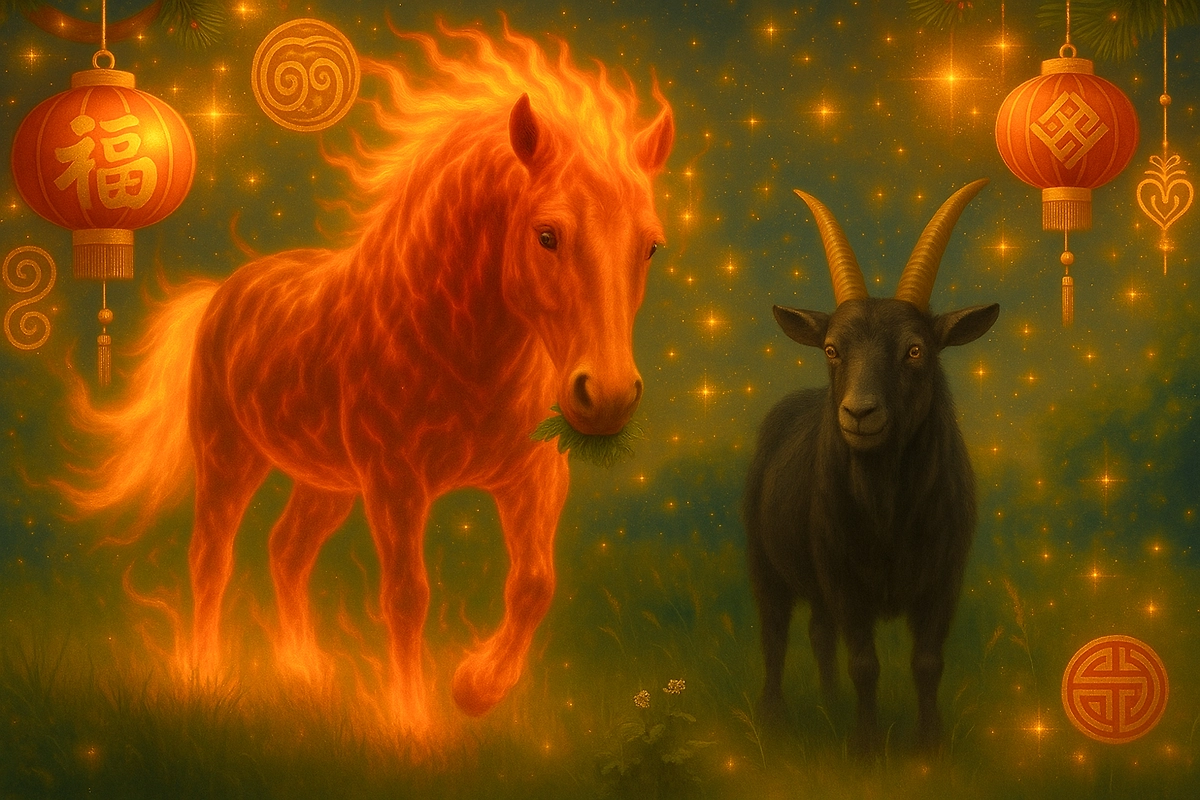 Гороскоп Козерог 2026 на год Красной Огненной Лошади. Фото © ChatGPT