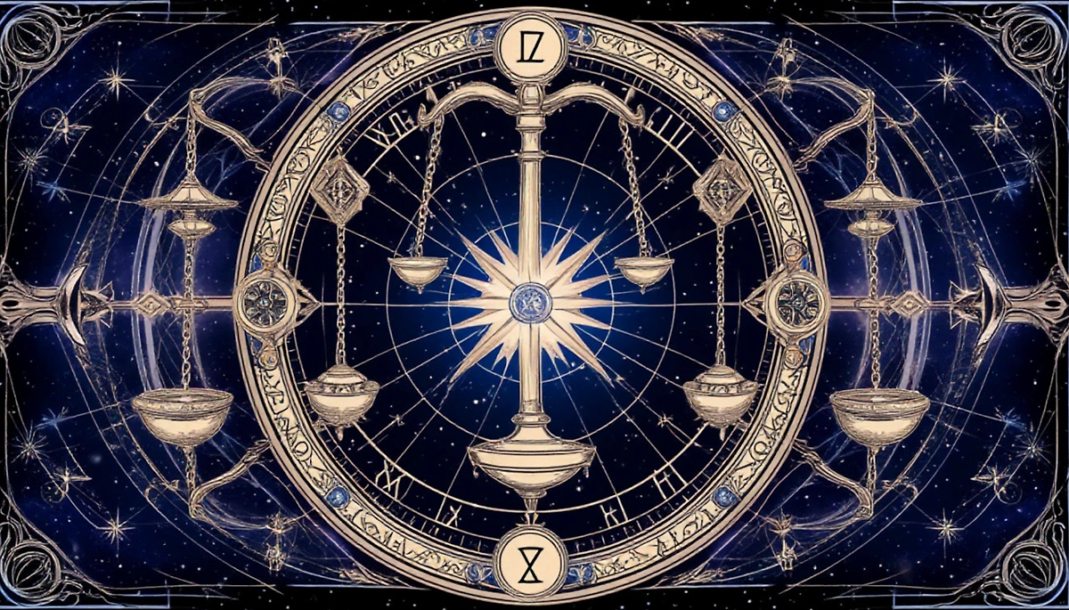Знак зодиака Весы: гороскоп на неделю с 24 по 30 ноября 2025 с рунами. Фото © «Шедеврум»