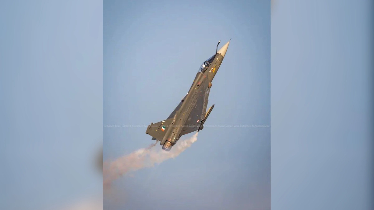 Падение самолёта. Фото © X/ Vivek Singh