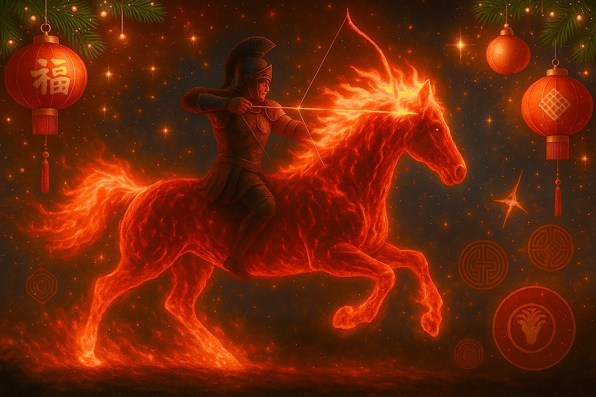 Гороскоп Стрелец 2026 на год Красной Огненной Лошади. Фото © ChatGPT