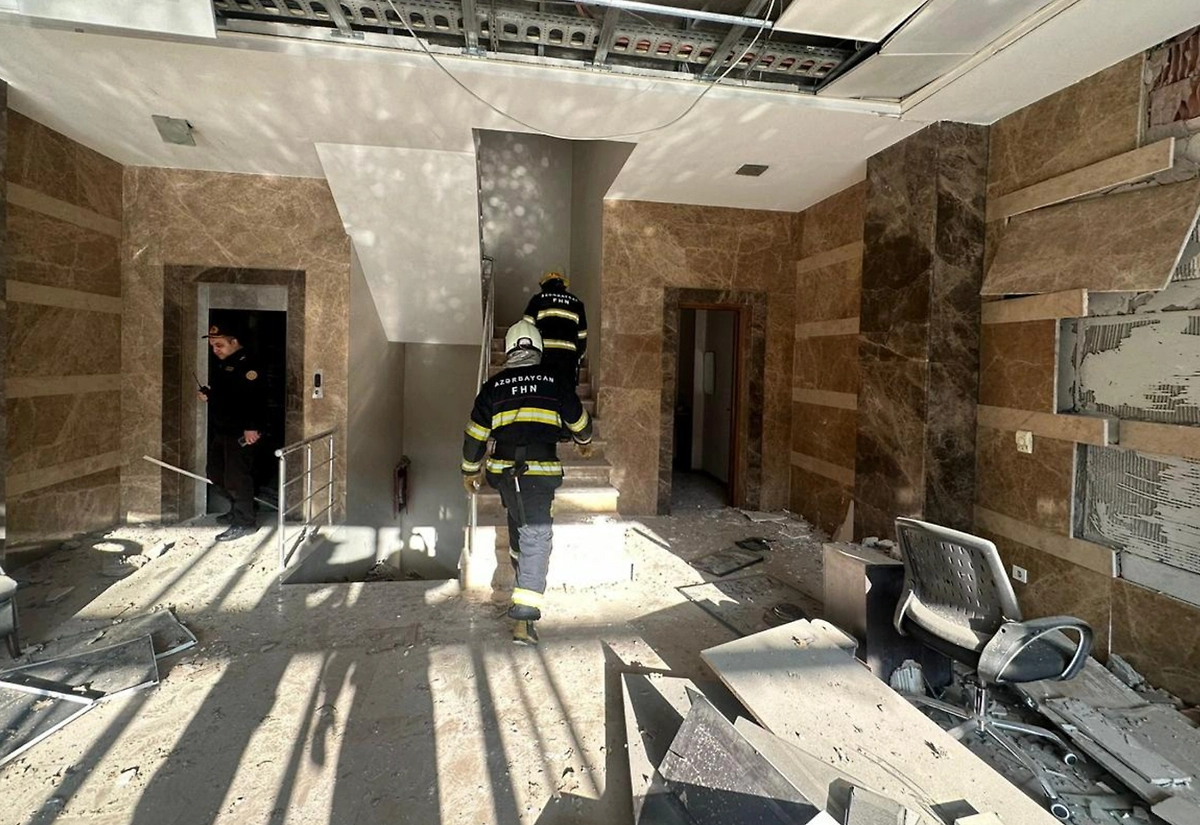 Взрыв в Баку. Фото © Х / oxuaz