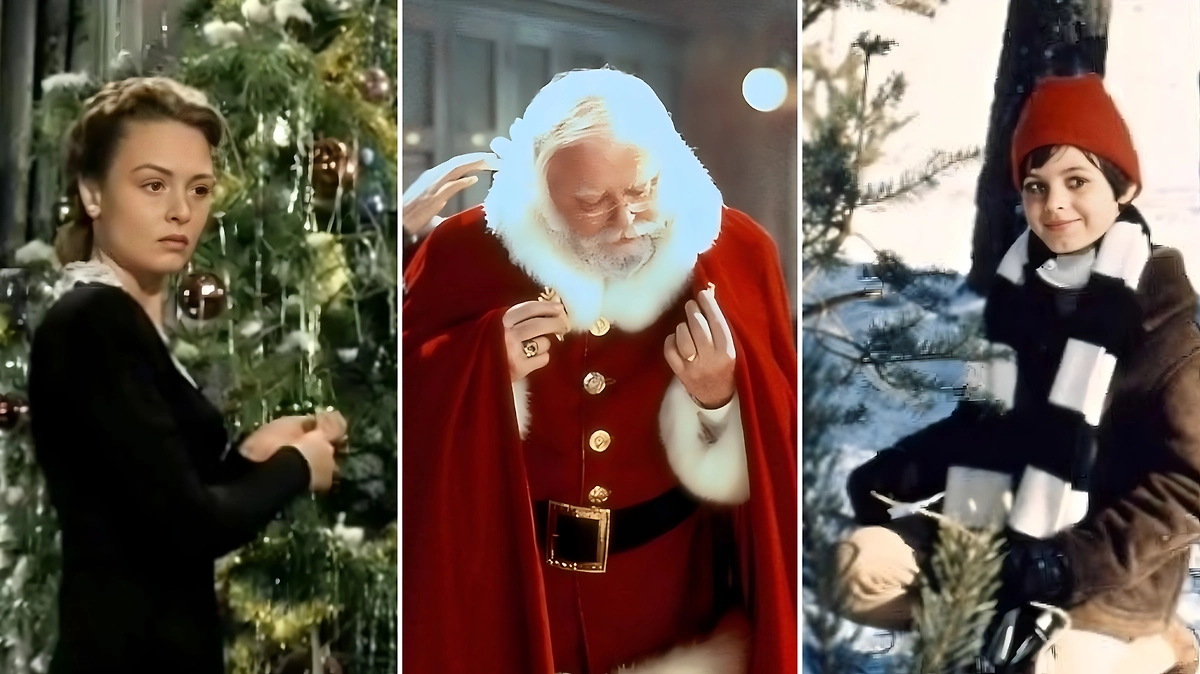 Лучшие и неизбитые фильмы для зимнего настроения. Обложка © Кадр из фильма «Рождественская ёлка», режиссёр Теренс Янг / Kino-teatr, © Кадр из фильма «Чудо на 34-й улице», режиссёр Джордж Ситон / Kino-teatr, © Кадр из фильма «Эта замечательная жизнь», режиссёр Фрэнк Капра / Kino-teatr