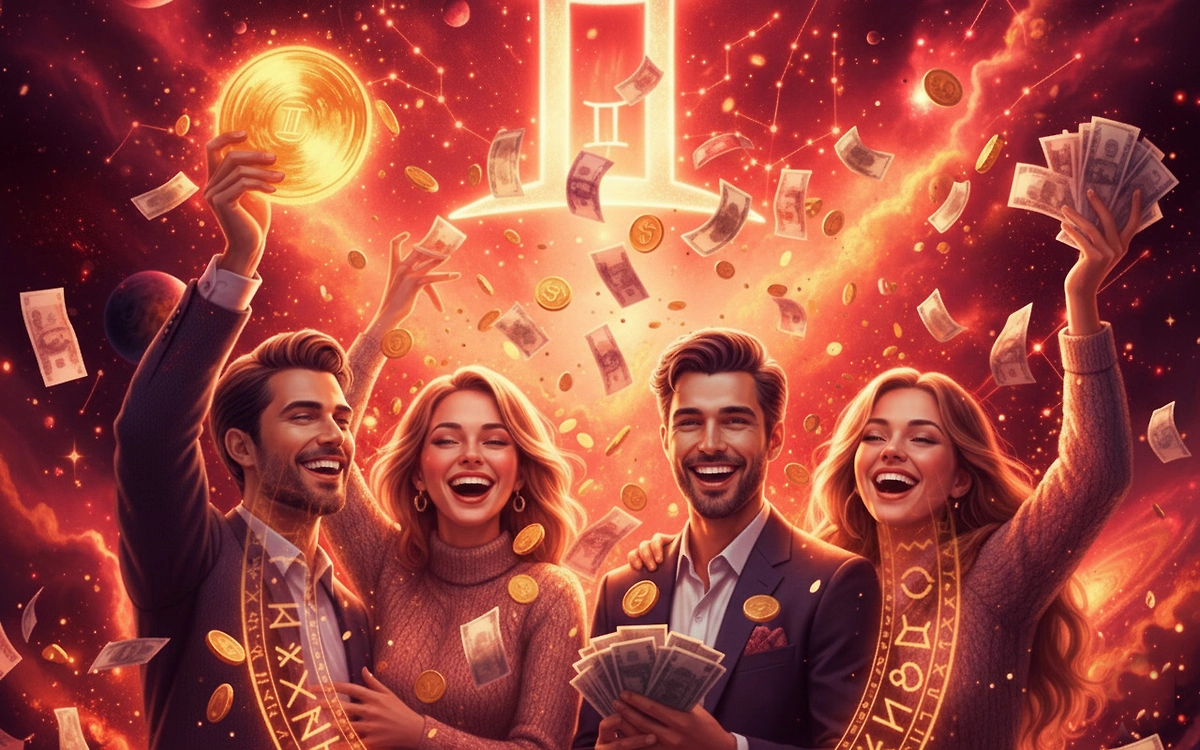 Близнецы и финансовый гороскоп на 2026: год Красной Огненной Лошади. Фото © Nano Banana AI