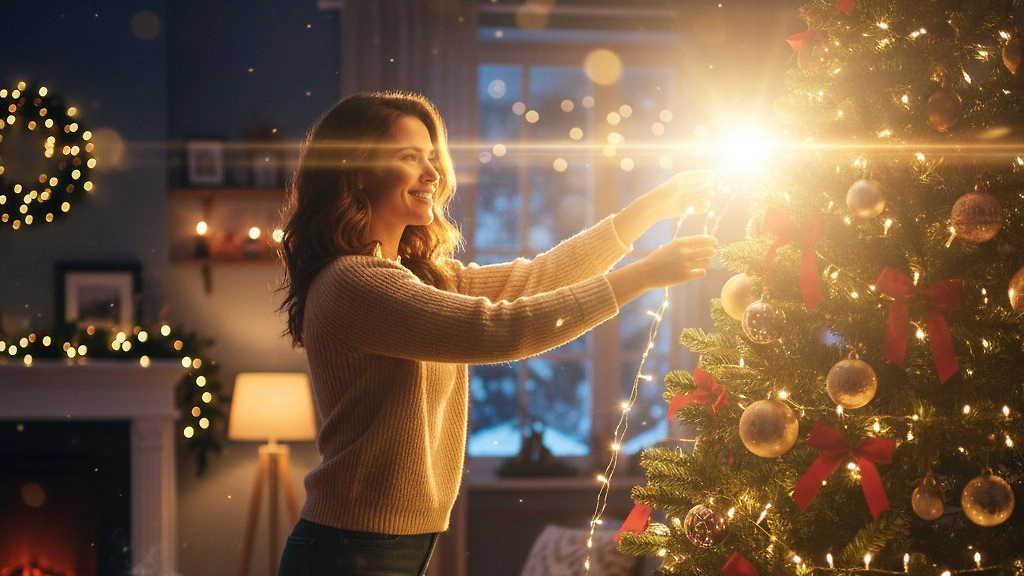 Народные приметы на декабрь — обязательно нужно украсить дом к Новому году. Фото © Nano Banana AI