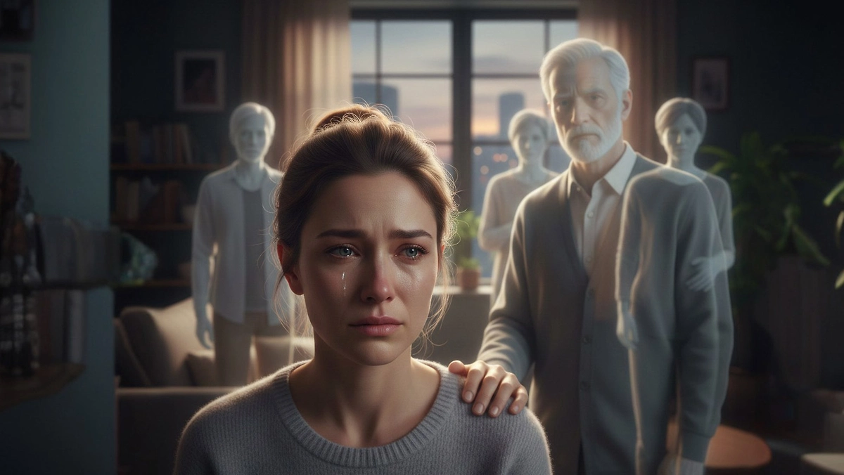 Знаки от умерших родственников: как понять, что они рядом. Обложка © Nanao Banana AI