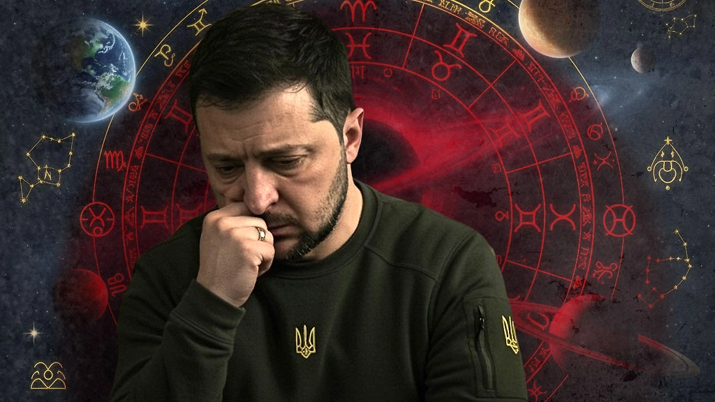 Астролог предсказал крушение политической карьеры Зеленского в декабре 2025-го. Коллаж © Life.ru. Фото © Shutterstock AI, © Nano Banana AI