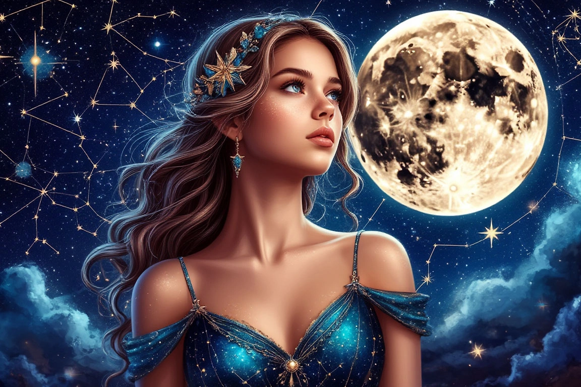 Последнее полнолуние 2025 года: когда полнолуние в декабре. Обложка © «Шедеврум»